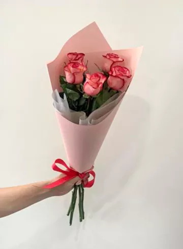 Букет «Розовый кварц» мини  от интернет-магазина цветов в 