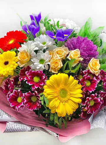 Букет «Дыхание августа» от интернет-магазина цветов в 