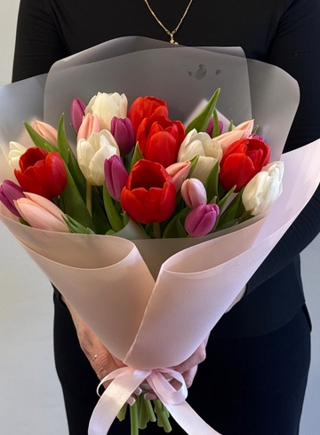 Букет тюльпанов &laquo;Весна&raquo; от интернет-магазина цветов в 