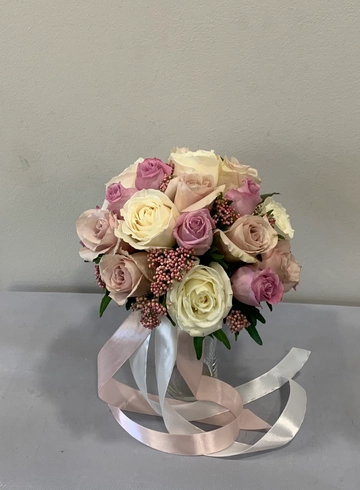 Букет невесты &laquo;Пудровый&raquo; от интернет-магазина цветов в 