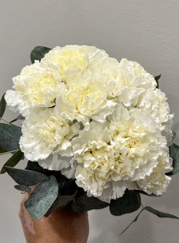 Букет невесты с белой гвоздики  от интернет-магазина цветов в 