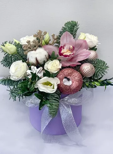 Композиция &laquo;Яблочко&raquo; от интернет-магазина цветов в 