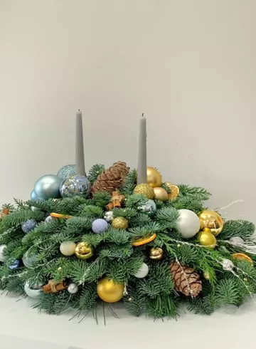 Композиция "Снежная валентинка" от интернет-магазина цветов в 